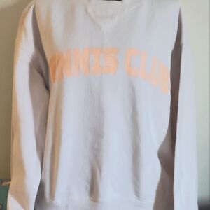 H&M Relaxed fit/women's Tennis Club sweatshirt.
